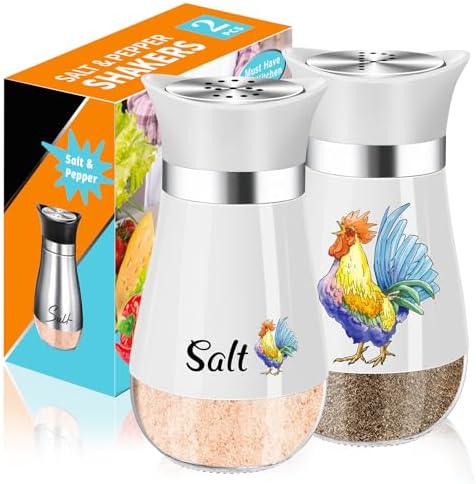 Refined Design Salt and Pepper Shaker Set for Chaos-Free Kitchen Living