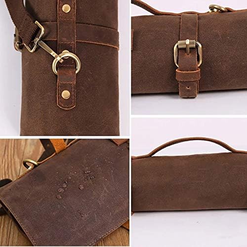 HERSENT Large Chefs Knife Roll Bag 11-Pocket Kitchen Tool Storage