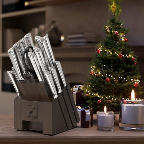 Imarku 16-Piece Kitchen Knife Set