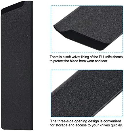 PATIKIL 2-Piece Knife Protector for 8 Chef Knife Black