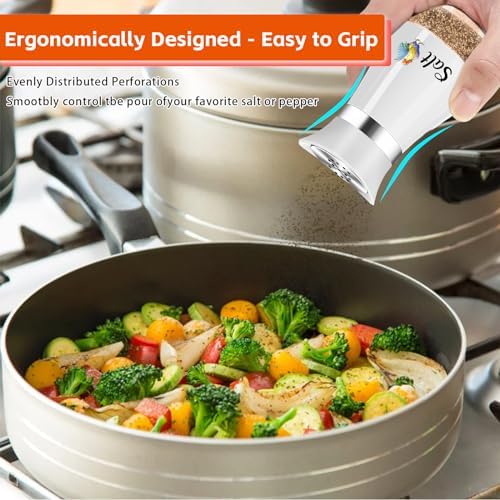 Refined Design Salt and Pepper Shaker Set for Chaos-Free Kitchen Living