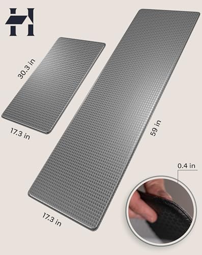 Homergy Anti Fatigue Kitchen Mats Set 2
