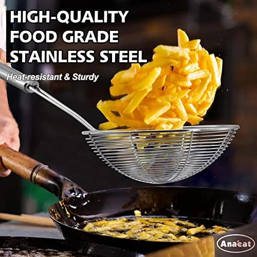 Anaeat 45-inch Long-Handle Stainless Steel Strainer
