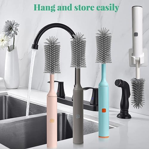 Sturdy Electric Bottle Brush Set for Kitchen Baby Use