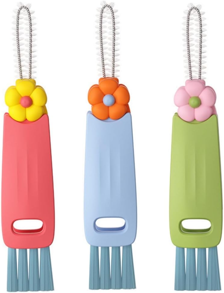 3-in-1 Cup Lid Crevice Cleaning Brush