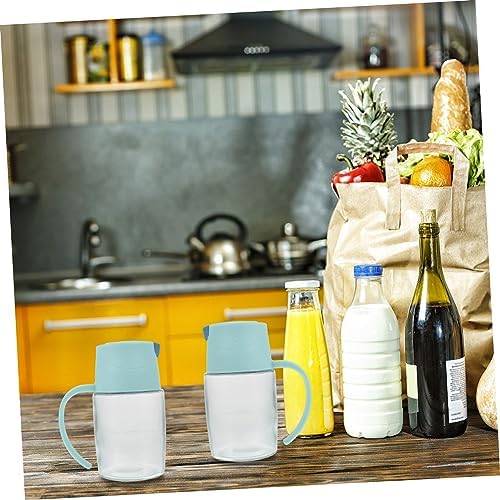 2-Piece Oil Vinegar Dispenser Set Automatic Durable