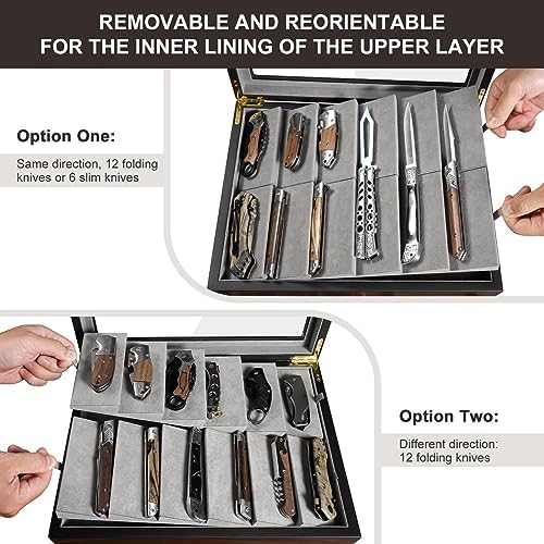 Ultimate Pocket Knife Display Case for Collections Gift