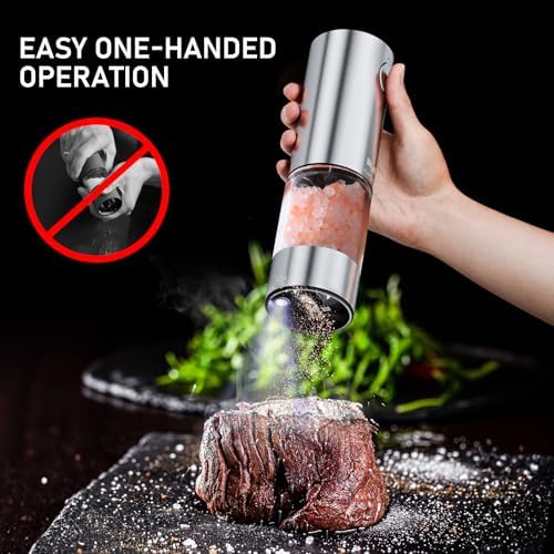 Vivid Electric Salt and Pepper Grinder Set
