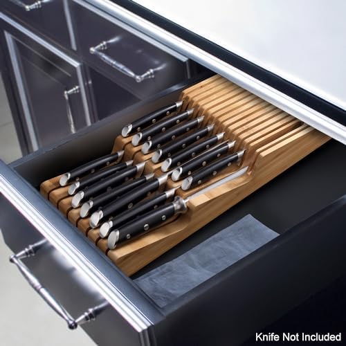 Cangshan Bamboo 15-Slot In-Drawer Knife Organizer