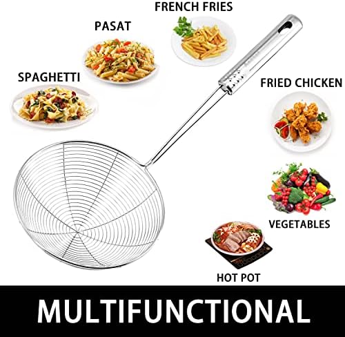 Anaeat 45-inch Long-Handle Stainless Steel Strainer