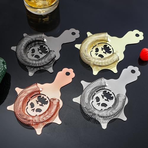 Elegant 4-Prong Cocktail Strainer with Hawthorne Design