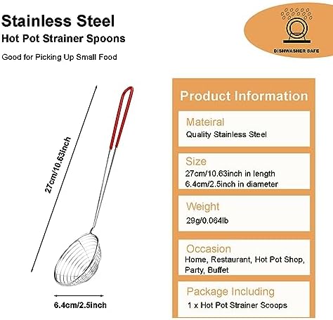 Ragyzity Hot Pot Strainer Spoons