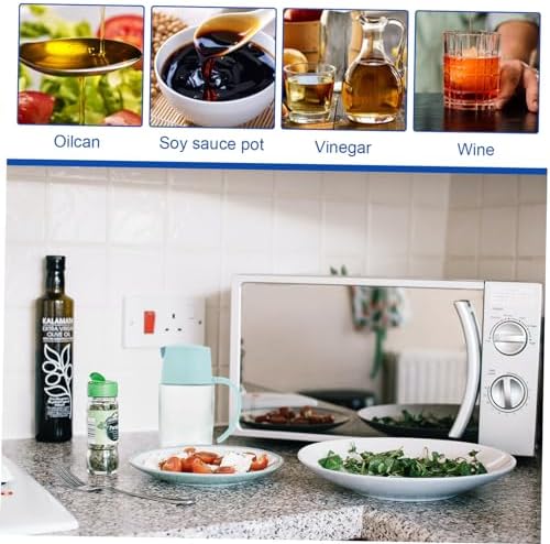 2-Piece Oil Vinegar Dispenser Set Automatic Durable