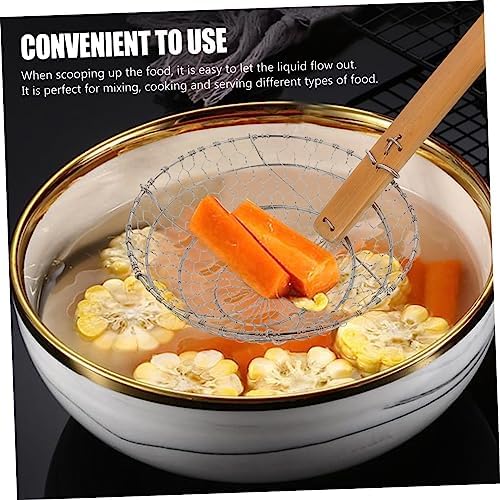Stainless Steel Fried Slippery Net Skimmer Spoon for Cooking Home Kitchen Tool