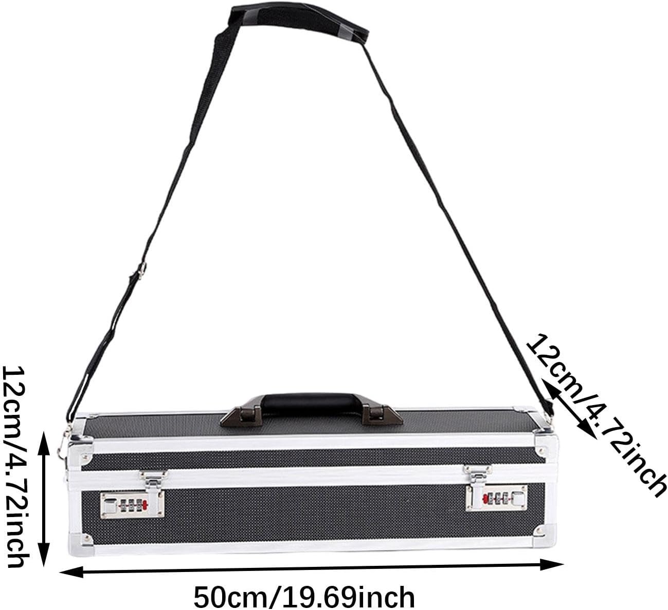 Chef Knife Case Aluminum Alloy Lock Box with Secure Features