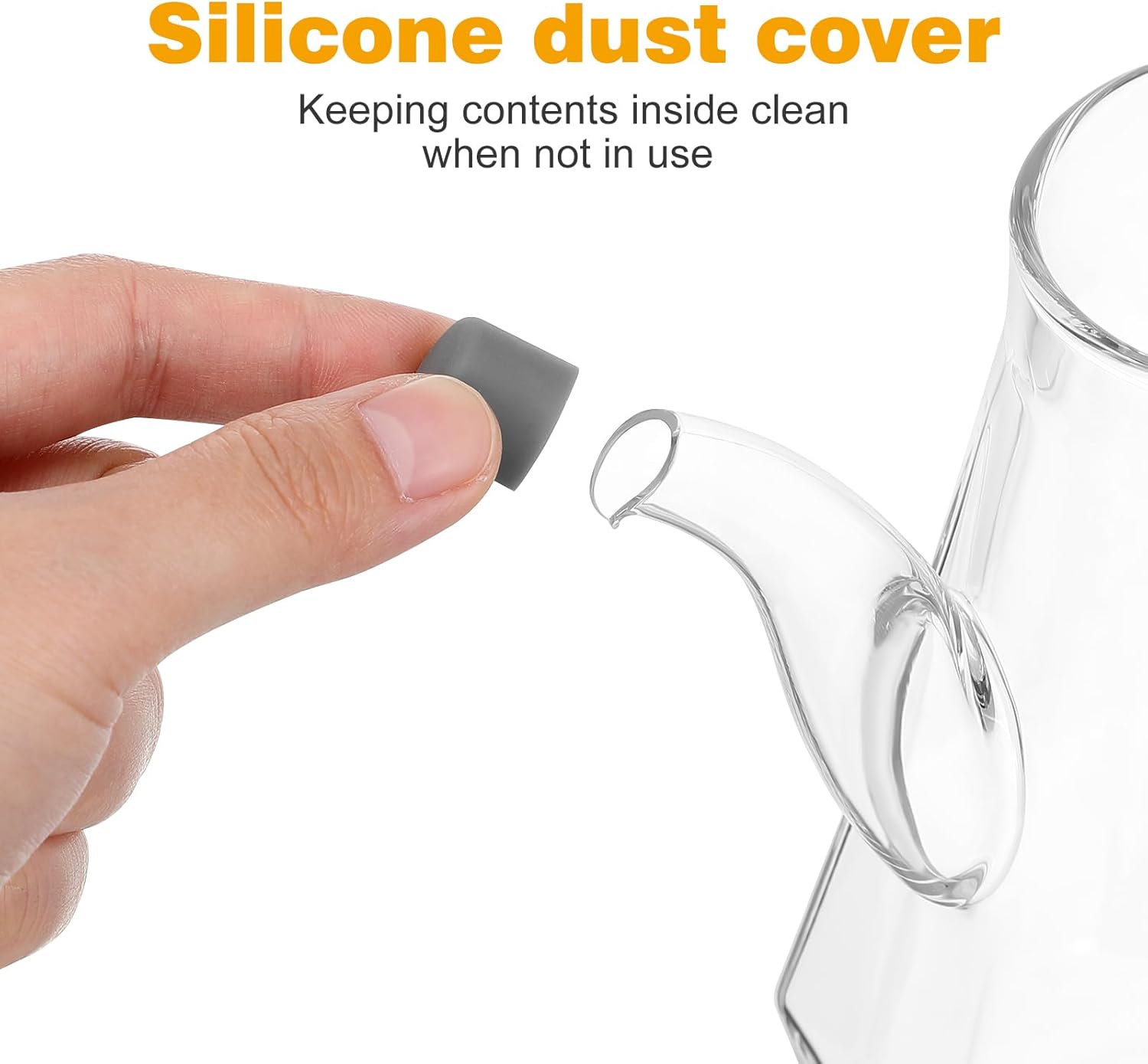 OSALADI Diamond Oiler Oil Jug Dispenser Glass - Premium Ergonomic Drought-Free Kitchen Tool