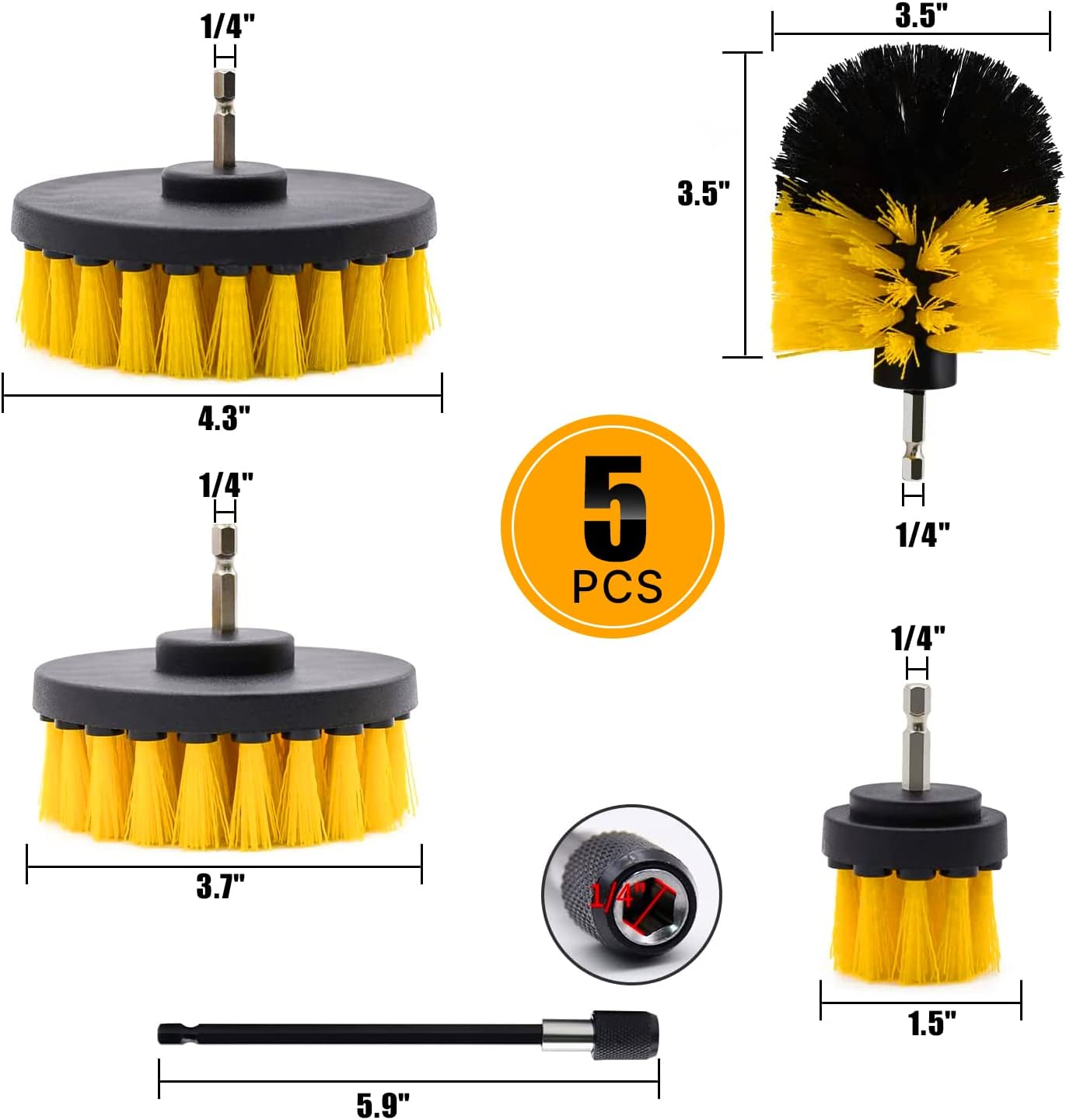 LIVGAK 5-Piece All-In-One Robot Indexed cleaning kit