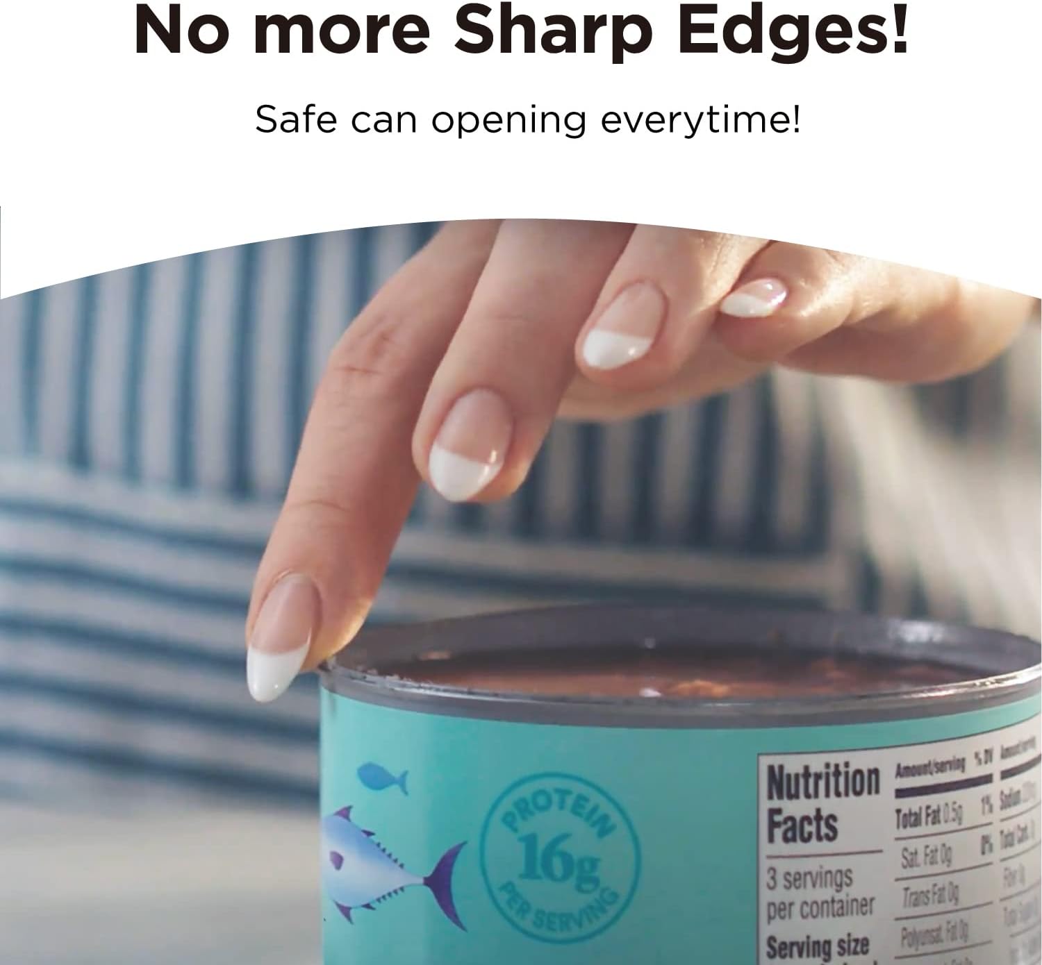 Mini Electric Can Opener Smooth Edge One-Button Press