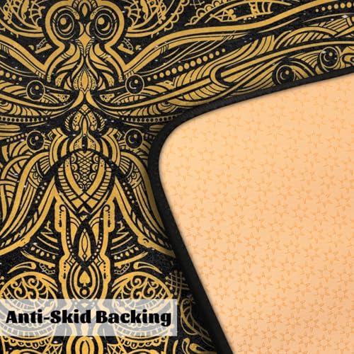 Funky Qiu Mandala Butterfly Anti-Fatigue Kitchen Mat Waterproof Non-Slip 39x20