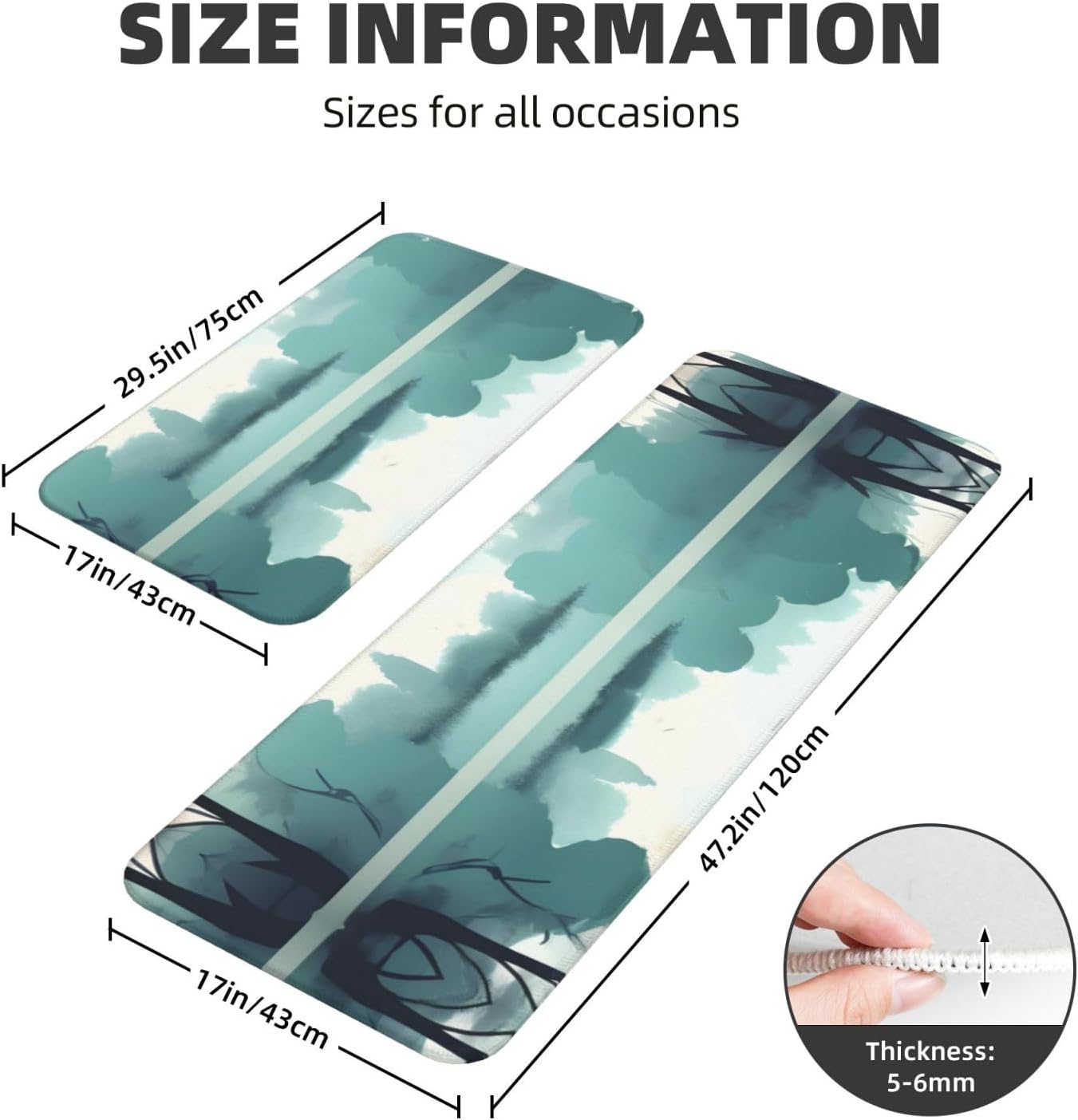 Fallen Leaves Kitchen Mats