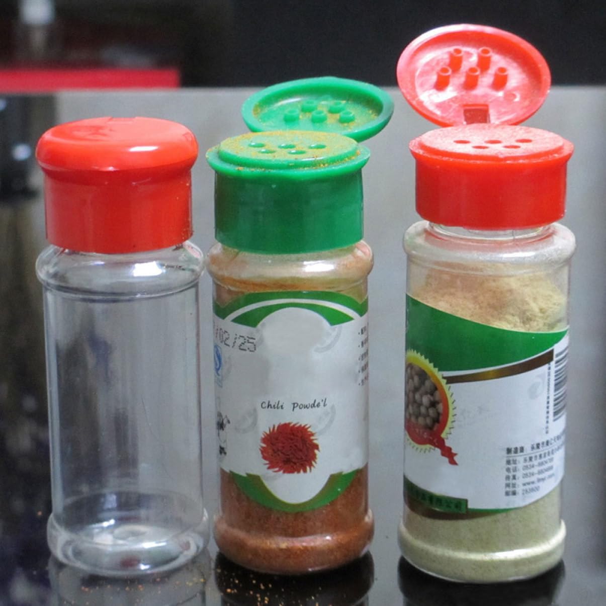 Compact Salt Pepper Shaker Set for BBQ Home Use
