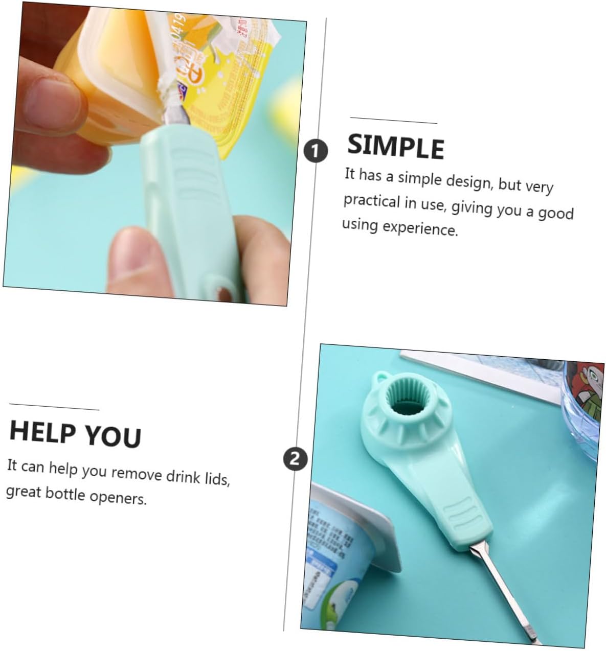 SHOWERORO Sky-Blue Electric Bottle Opener withMultiple Functions
