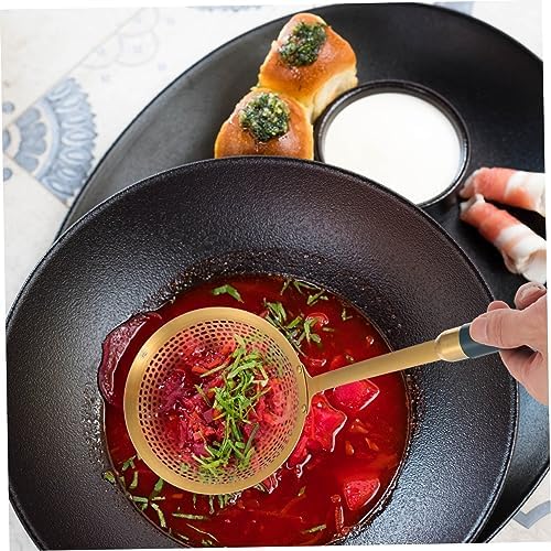Stainless Steel Colander Skimmer Spoon Perfect for Cooking and Serving