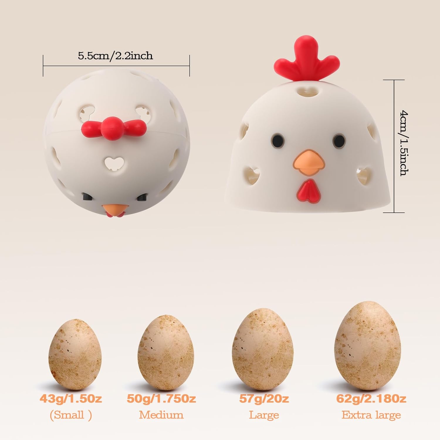 Eggangle-free silicone brush
