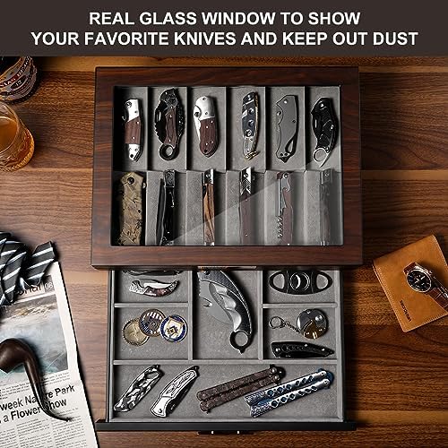 Ultimate Pocket Knife Display Case for Collections Gift