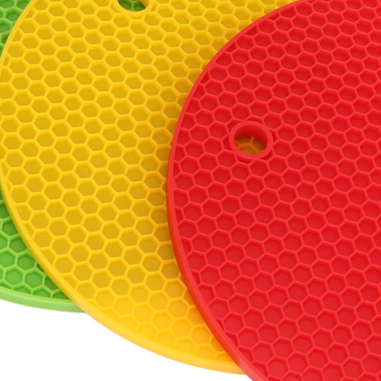 5Pcs Silicone Trivets Heat-Resistant Durable Kitchen Accessories