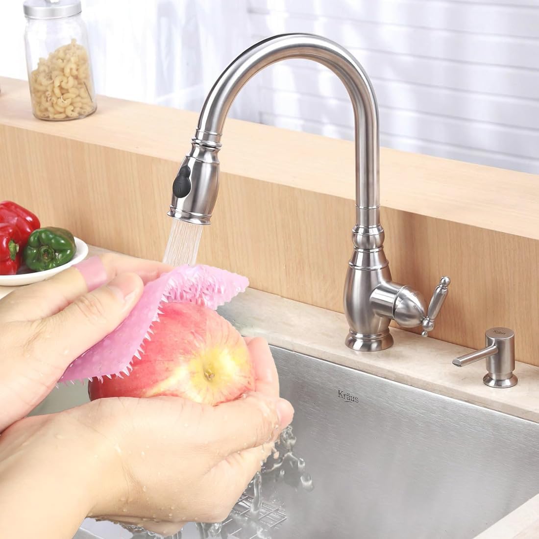 Umpiyte Vegetable Scrubbers 3-Piece Flexible Design for Kitchen Use