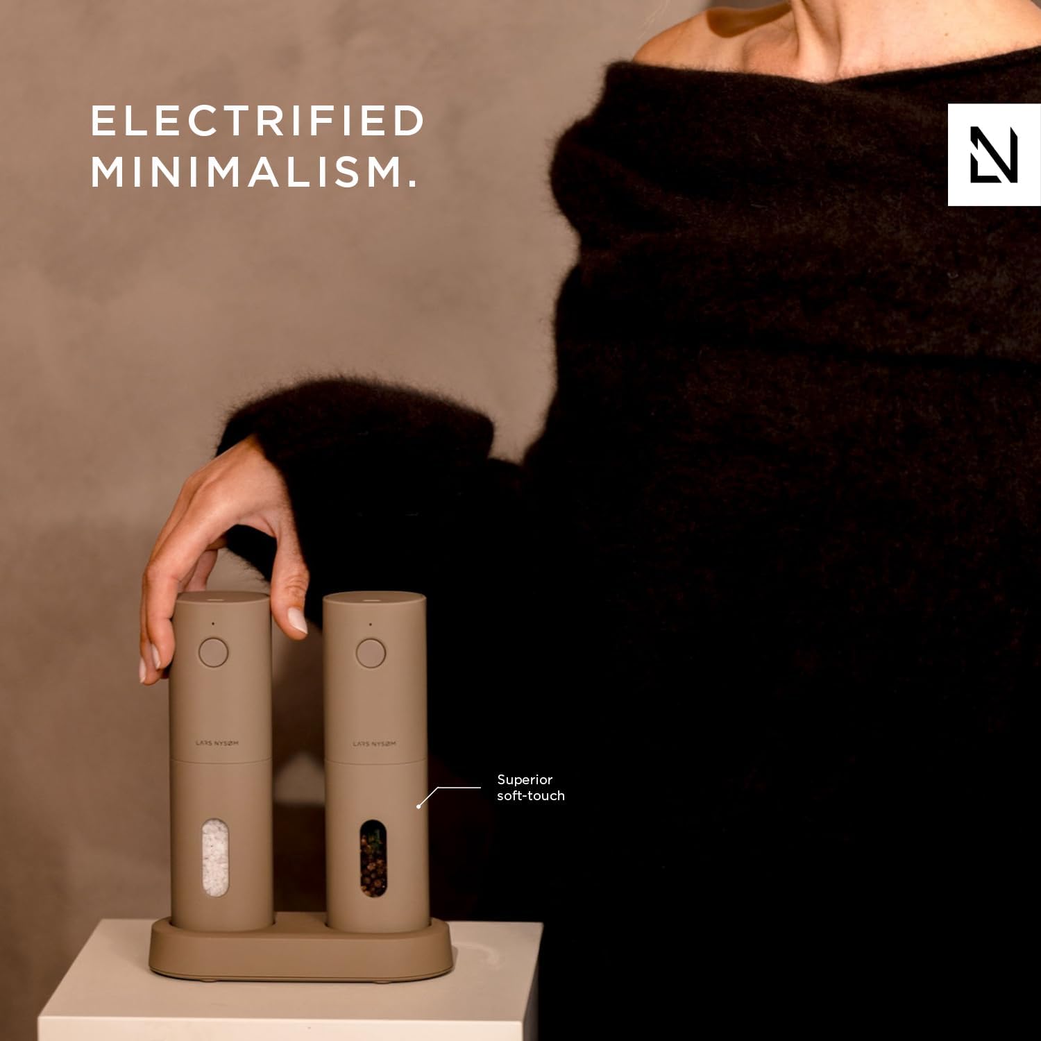 Electric Salt Pepper Grinder Set