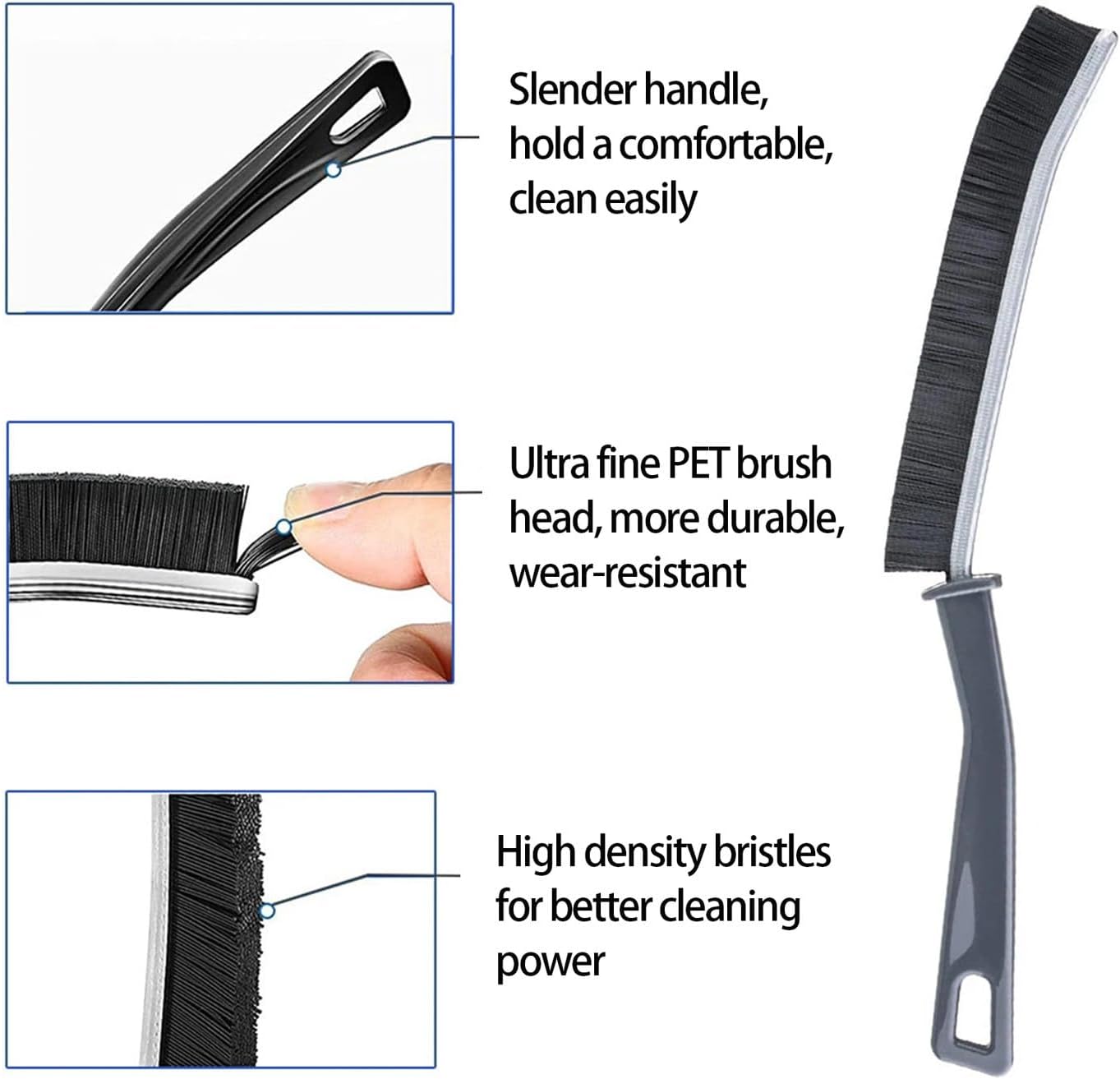 3-Piece Gap Cleaning brushes Multifunctional