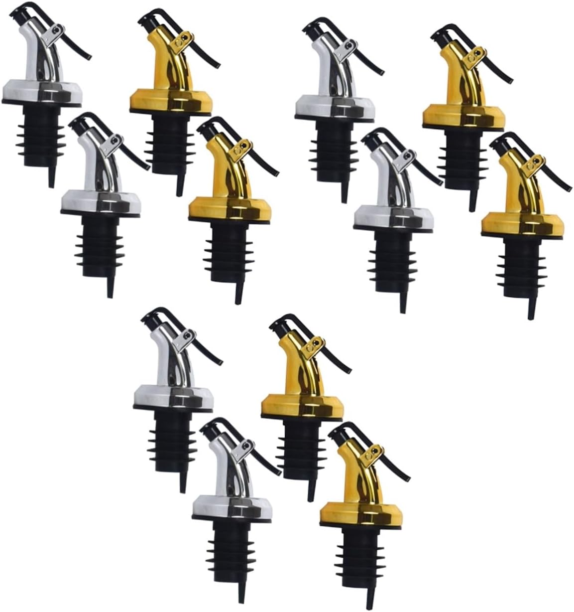 DECHOUS 12-Pack Oil Nozzle Syrup Pump Oil Bottle Dispenser