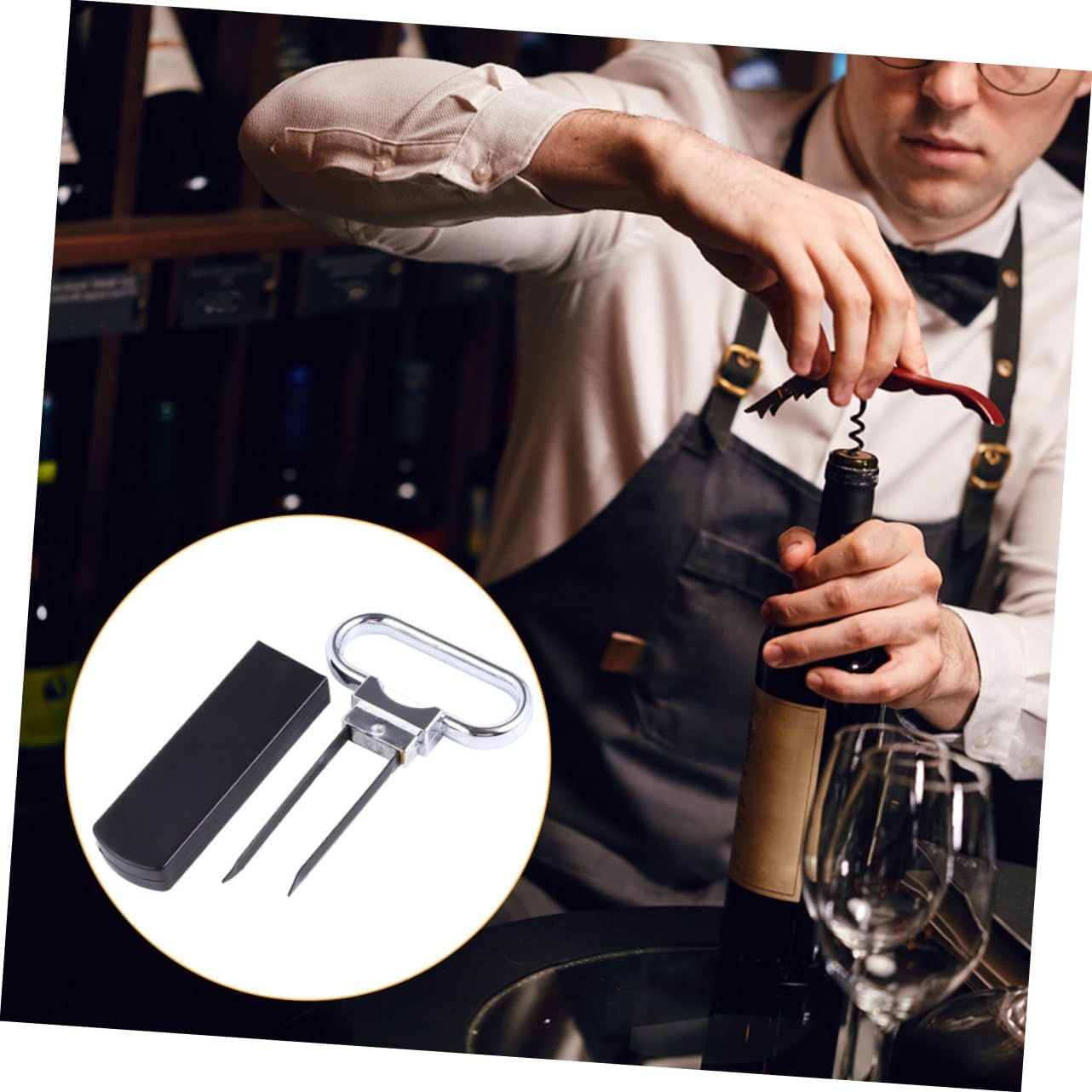 Luxshiny - 1pc Wine Cork Remover