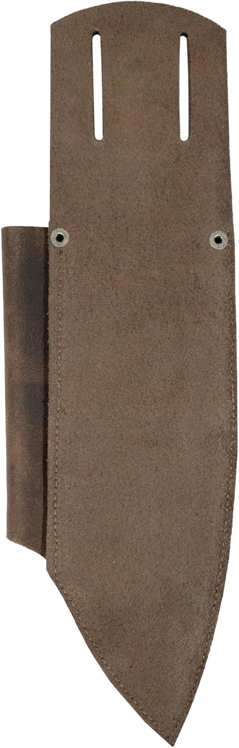 Chef Knife Holster with Sharpener Rustic Leather