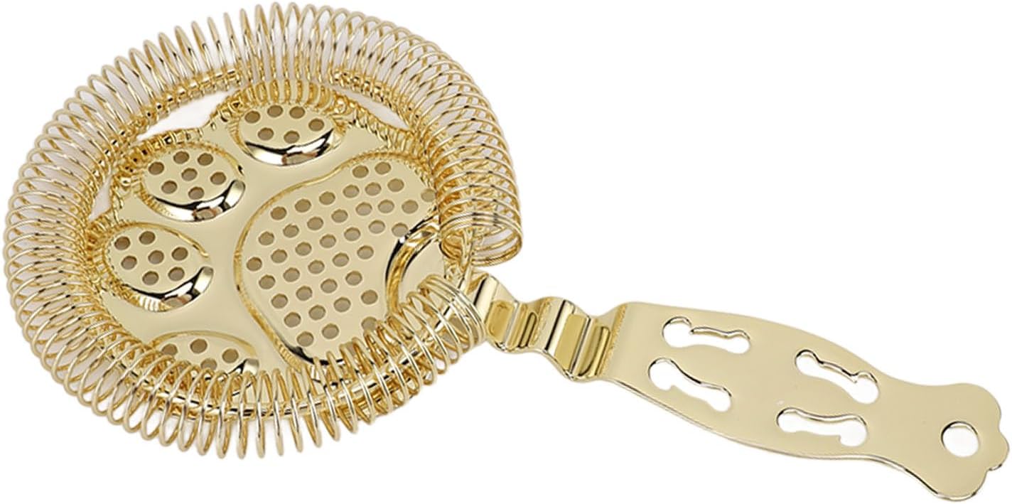 Stainless Steel Bar Strainer Gold