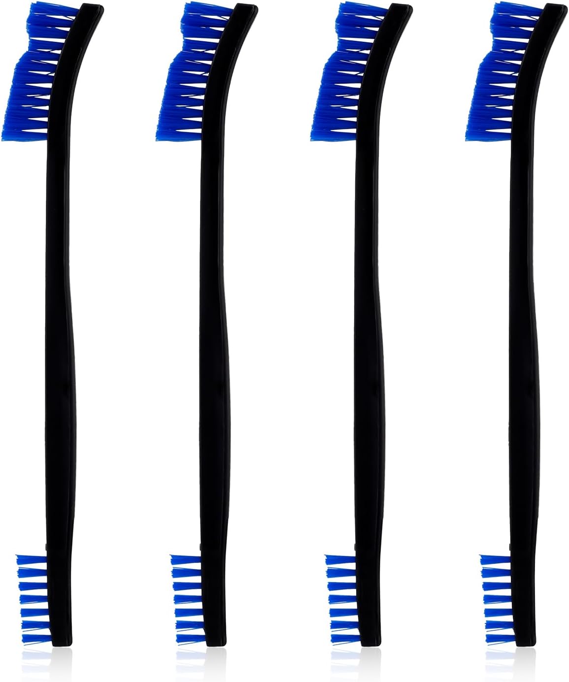 4-Piece Double-Ended nylon cleaning brush set