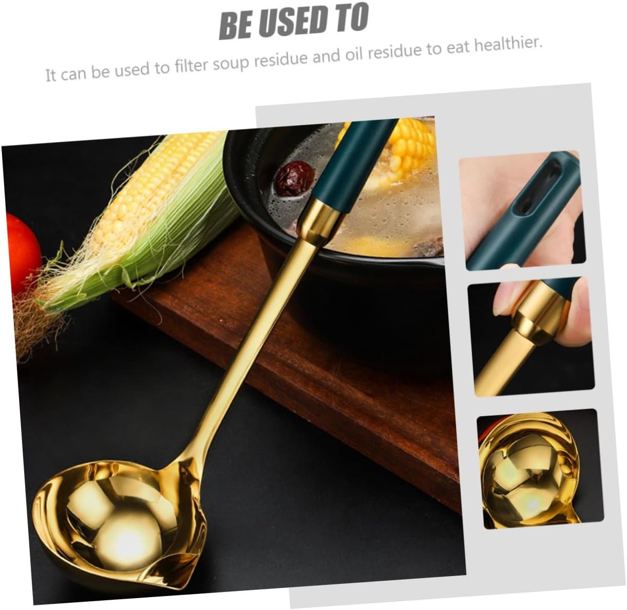 Try the HAKIDZEL Orange Skimmer Spoon for Fat Separation