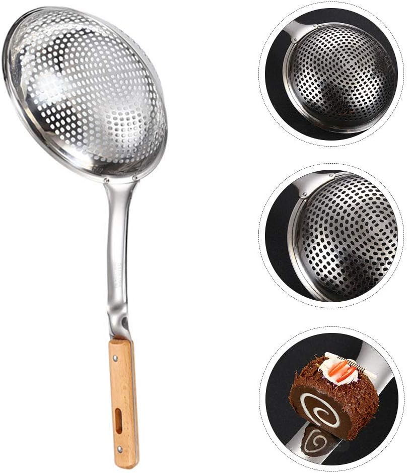 Uonlytech Colander Ergonomic Kitchen Tool Prevent Spills Easy Handling