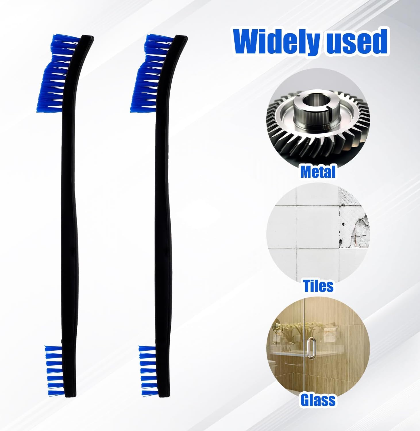 4-Piece Double-Ended nylon cleaning brush set