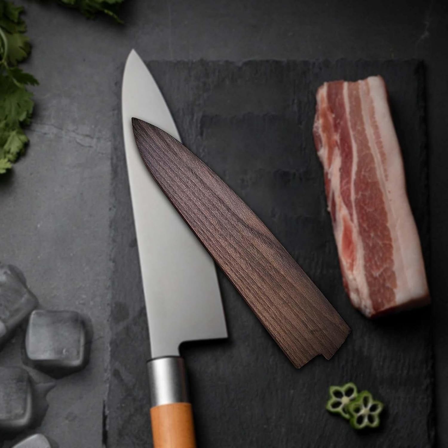 Premium Knife Guard Durable Oiled Steel for Kitchen Outdoor Use
