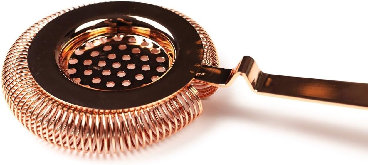 Antique Hawthorne Gold Bar Strainer