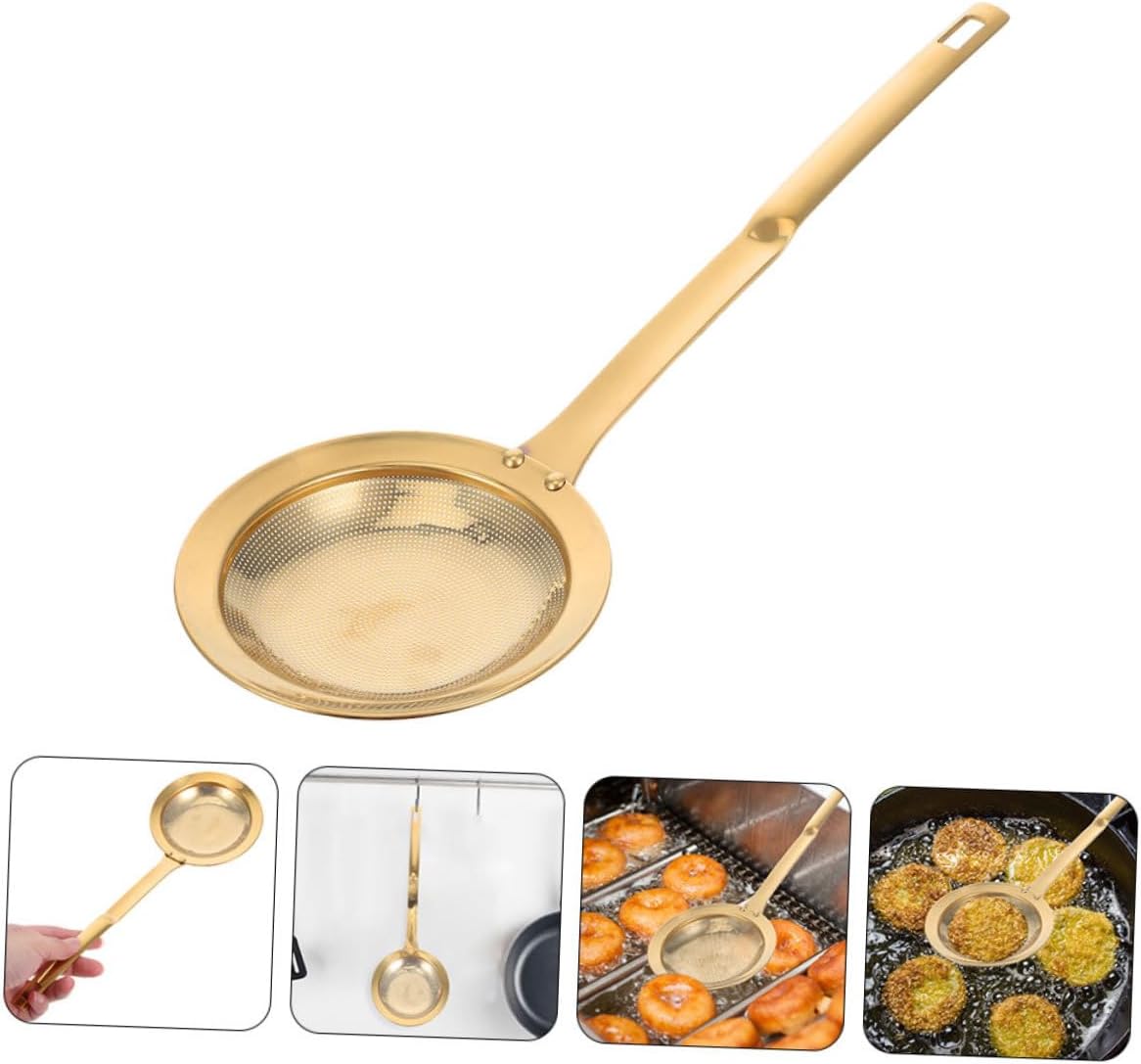 Stainless Steel Skimming Spoon Set for Cooking Grease Strain