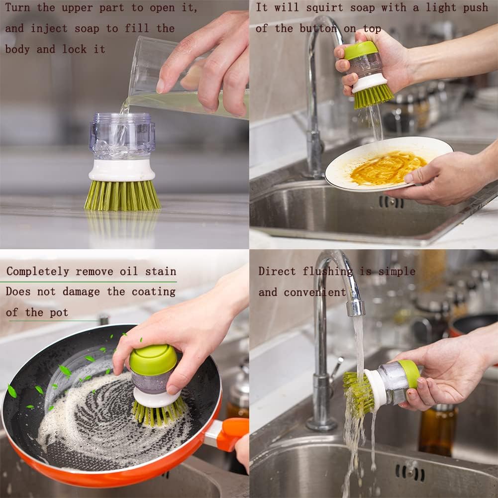 Dish Brush with Soap Dispenser