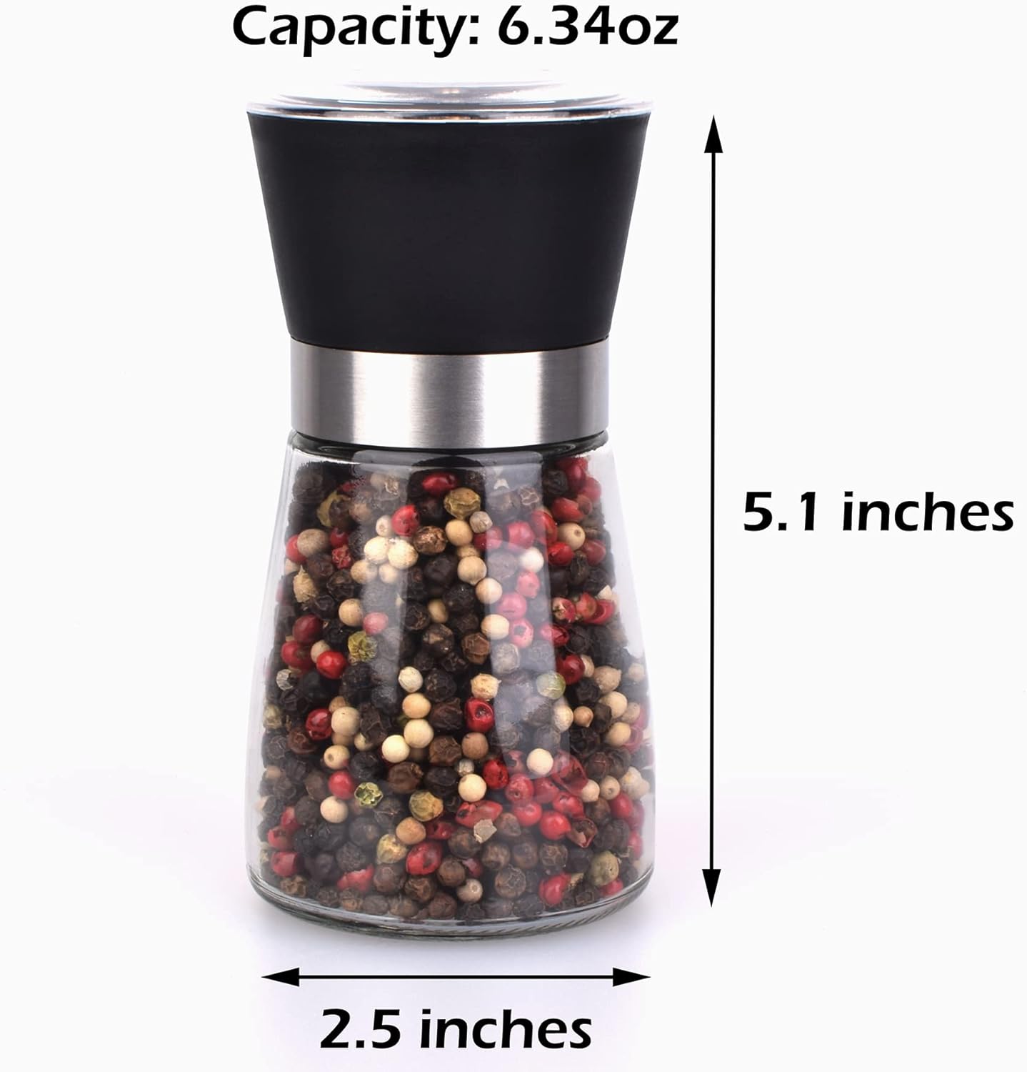 ErrandsHelper Salt and Pepper Grinder Set