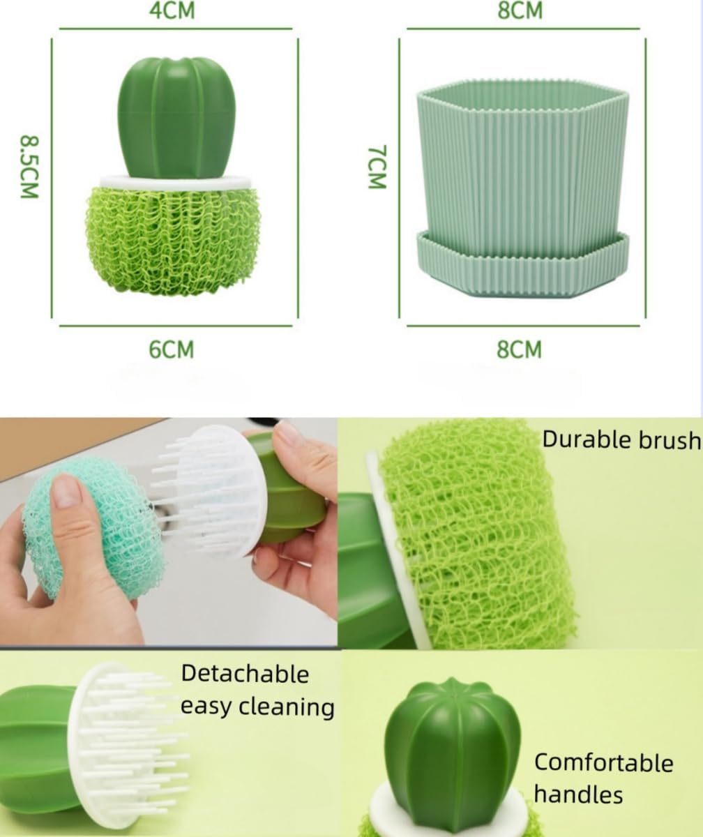 Dish Pot Brush with Holder household essentials for kitchen cleaning Wjwumha