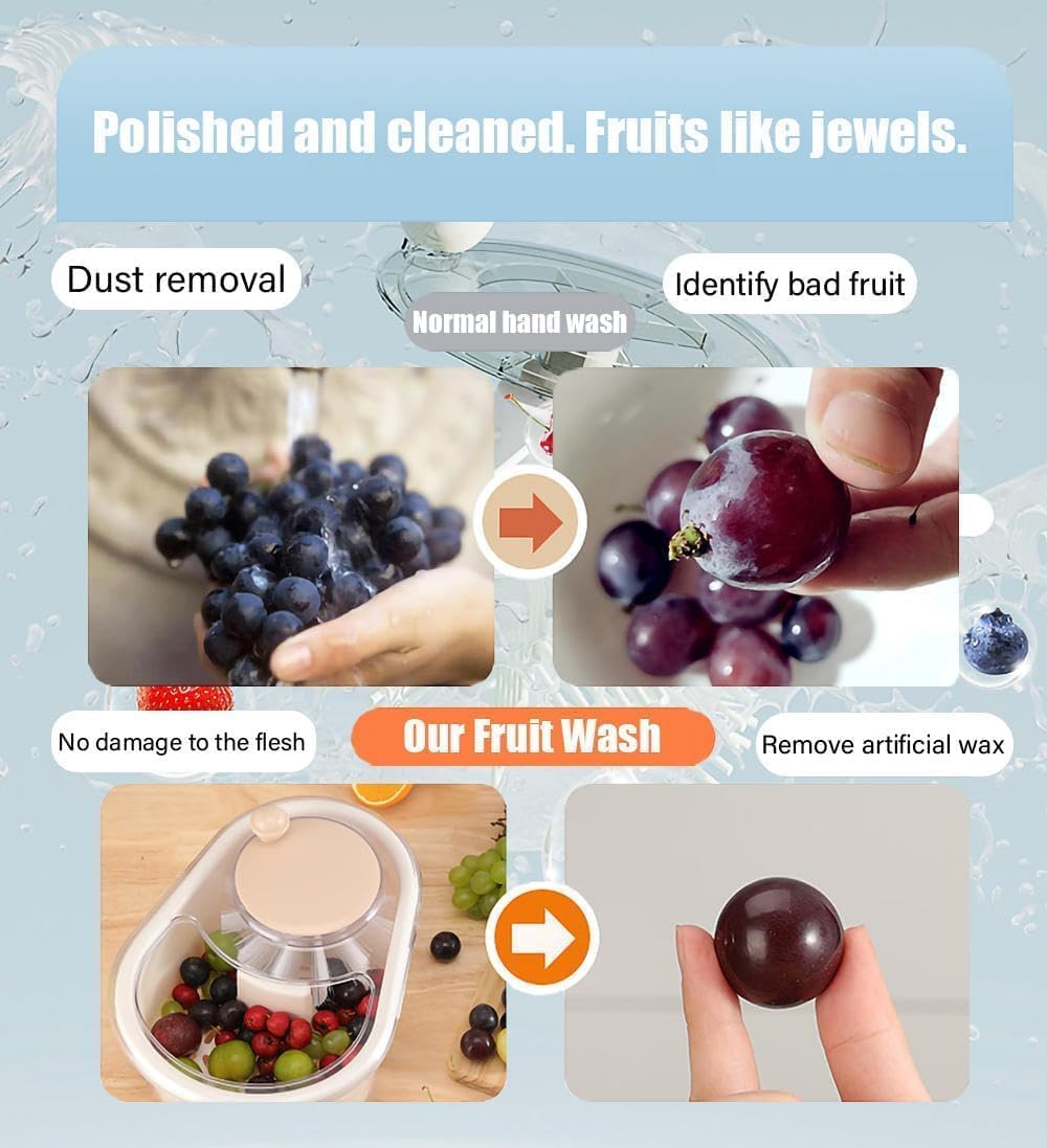 Fruit Cleaner Spinner with Colander for Kitchen Use