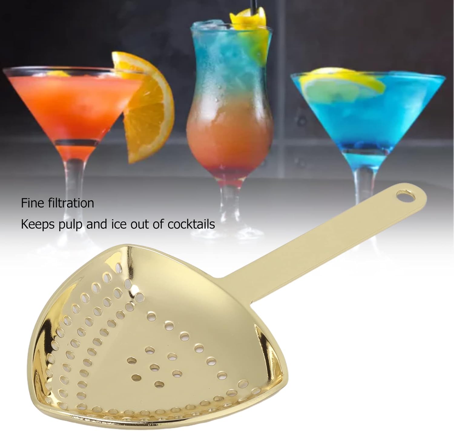 UKENS Julep Strainer Perfect for making smooth cocktails with ergonomics and durability