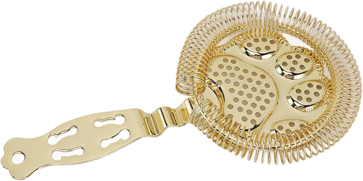 Stainless Steel Bar Strainer Gold